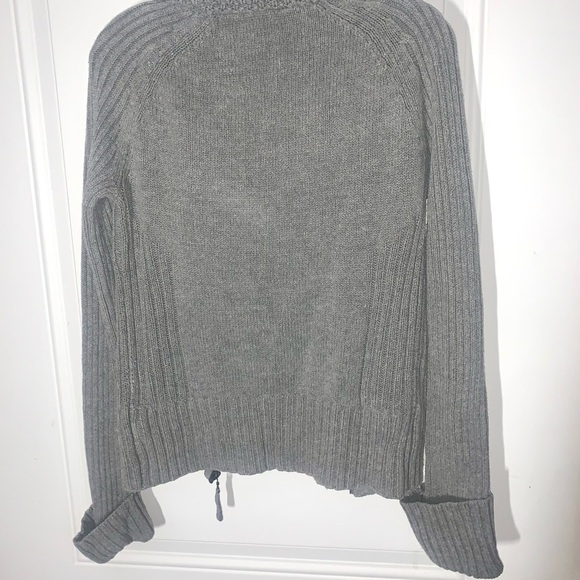 DKNY Woman’s Vintage Y2k 90s zip up Cardigan Gray Medium - Picture 6 of 6